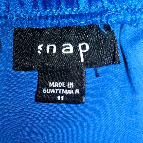 Satin Blue Strapless Mini Cocktai Dress - Picture 4 of 8